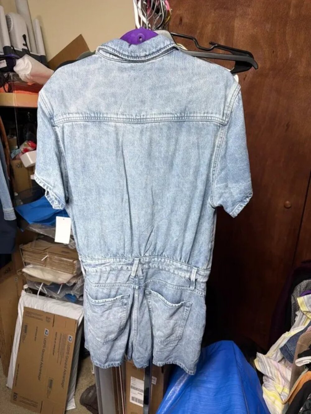 Size 3 Large nwt New Good American Weightless Short Jumpsuit - Picture 5 of 5